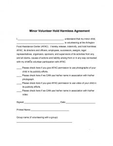 simple hold harmless agreement hold harmless agreement templates free template lab in hold harmless agreement template