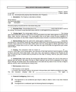 simple home purchase agreement simple home purchase agreement form
