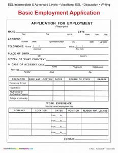 simple job application