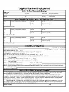 simple job application application for employment form sample d