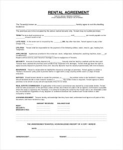 simple lease agreement basic rental agreement1