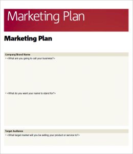 simple marketing plan basic marketing plan template