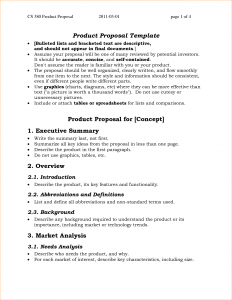 simple one page business plan template page business proposal