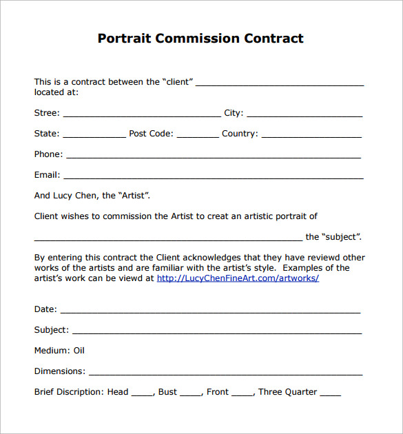 simple photography contract