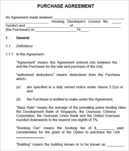 simple purchase agreement template purchase agreement format