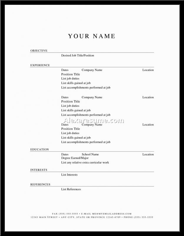 simple resume cover letter examples