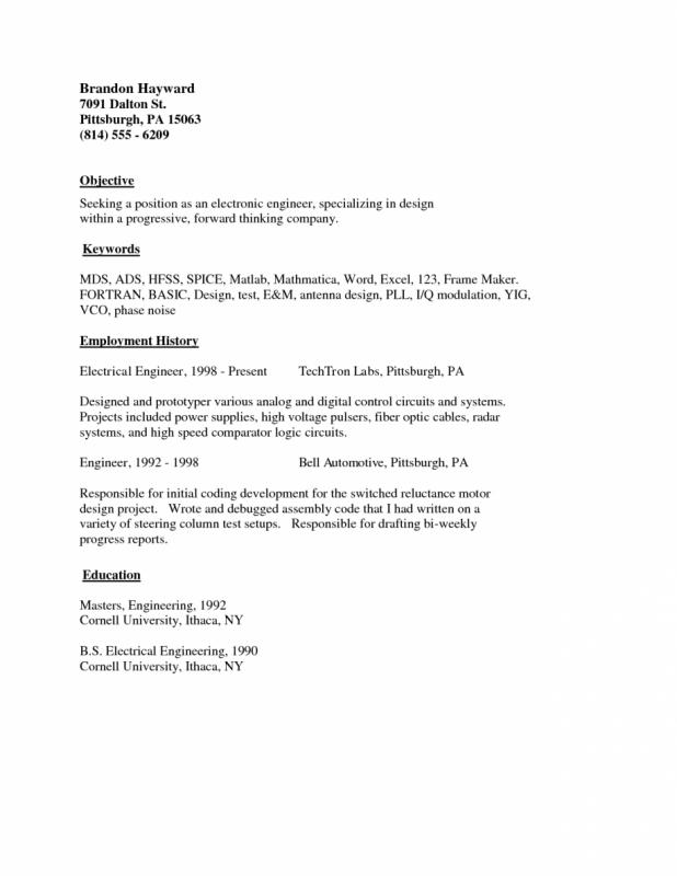 simple resume examples