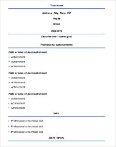 simple resume format basic format resume templat