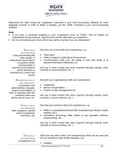 simple resume layout european cv template