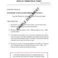 simple termination letter tentterm sample pdf
