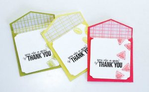simple thank you note stamped thank you cards