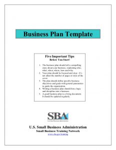 small business plan template small business plan template