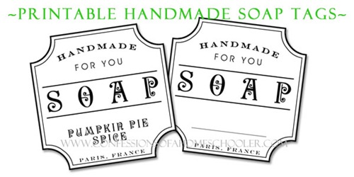 soap label template