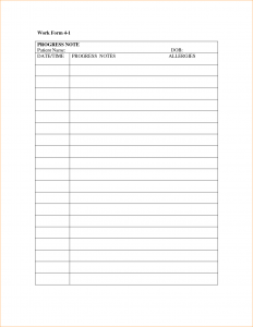 soap note template word progress notes template