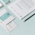 social media business card stationary branding corporate identity mock up simplified vol