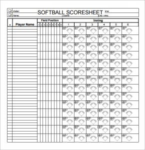 softball score sheet simple softball score sheet pdf