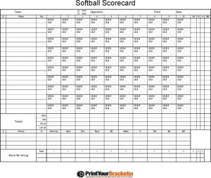 softball score sheet softball score sheet