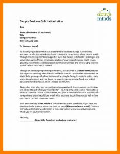 solicitation letter sample solicitation letter samples