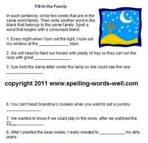 spelling word worksheets worksheets for nd grade