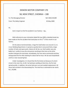 sponsorship proposal letter short report example report on the fire accident cb