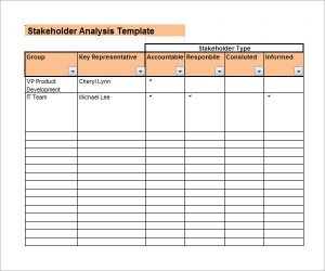 stakeholder analysis template stakeholder analysis tools template