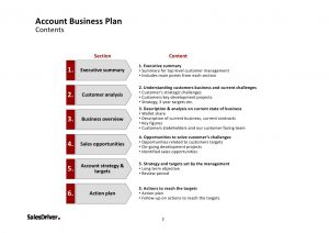 stakeholders analysis template salesdriver account business plan