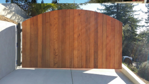 standard rental application wood application redwood electrical driveway gate outside by reed brothers security