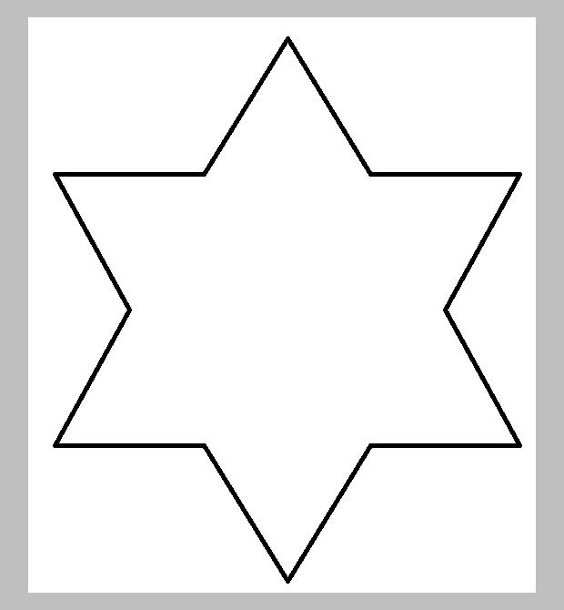star shape template