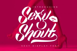 stencil font free sexy shout free font