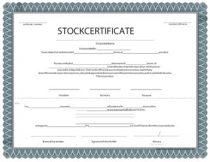 stock certificate template stock certificate template