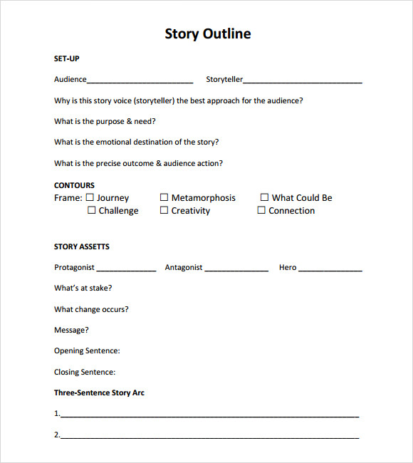 story outline template
