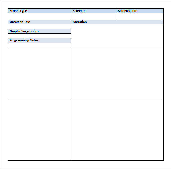 storyboard template powerpoint