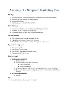 strategic plan outlines anatomy of a nonprofit marketing plan