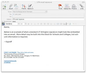 student email signature e mail
