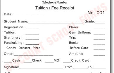 student progress report template tuition fee receipt e