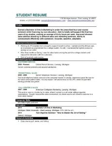student resume templates graduate resume