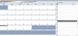 student schedule template monthday