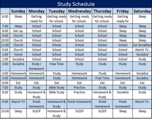 study schedule maker study schedule template