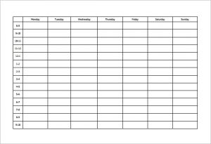 study schedule template weekly study schedule template pdf format download