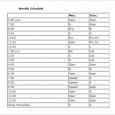 study schedule template weekly study schedule template printable
