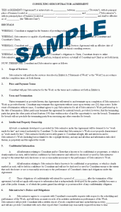 subcontract agreement format consultingsubcontractorsample