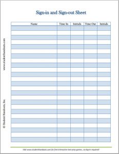 substitute teaching business cards free printable sign in sheet
