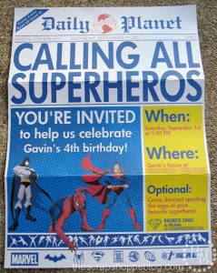 superhero birthday invitations superhero newspaper birthday invitation