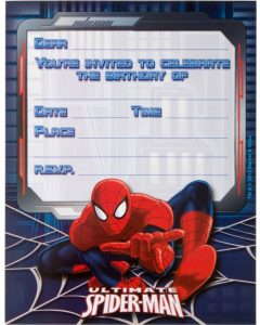 superhero invitation template ultimate spiderman birthday invitations empty template