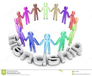 support letter for a friend multiethnic friendship group icon people standing circle d rendered illustration