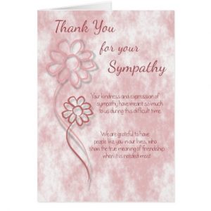 sympathy thank you notes to coworkers thank you for your sympathy pink sketched flowers card reccdcfeadfce xvuat byvr