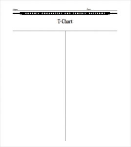 t chart template t chart template free download
