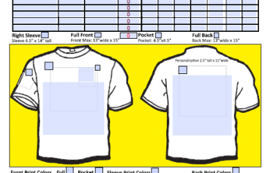 t shirt order form template microsoft word shirt order form image