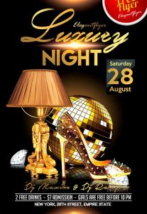 talent show poster luxury night flyer psd template facebook cover