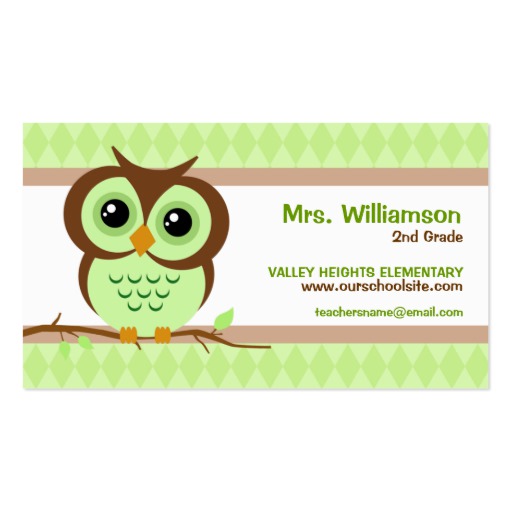 teacher business cards